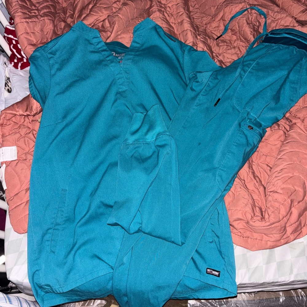 Grey's Anatomy Teal Scrub Set
